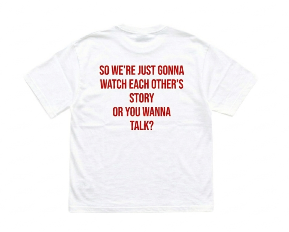 SO WE'RE JUST GONNA WATCH EACH OTHER'S